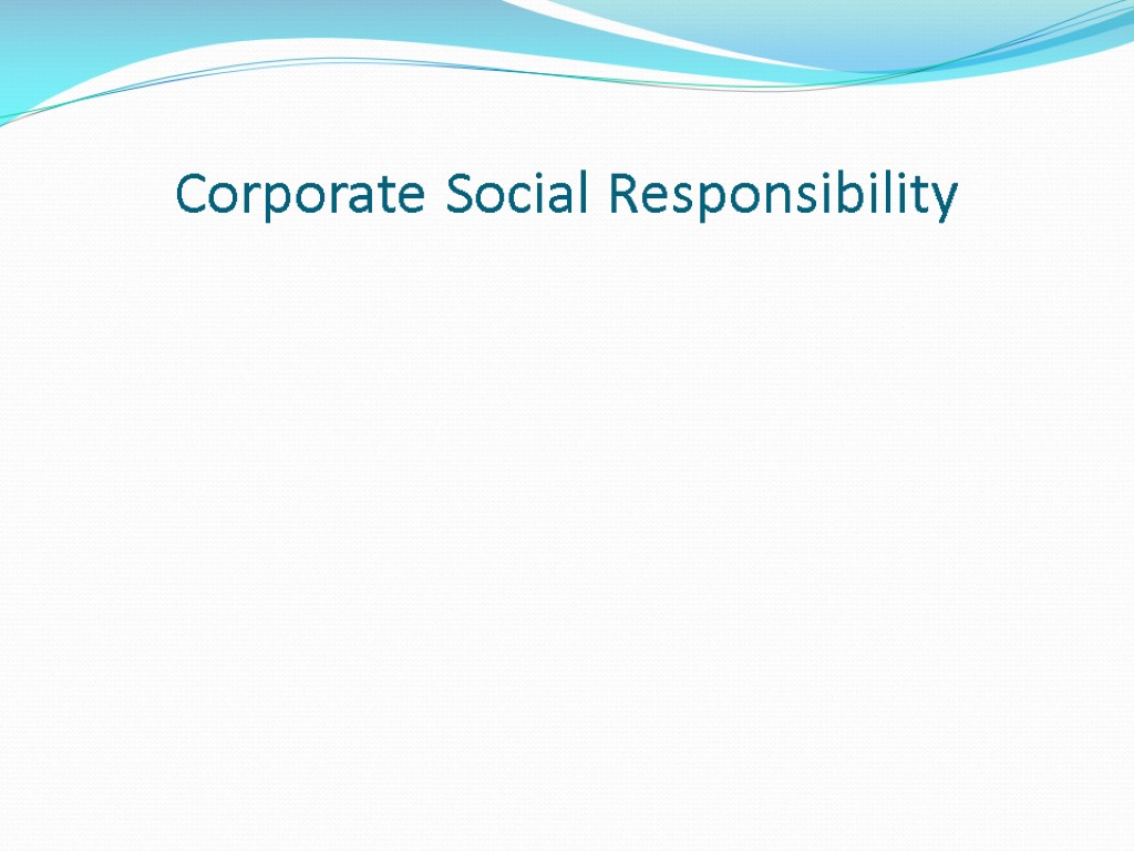 Corporate Social Responsibility